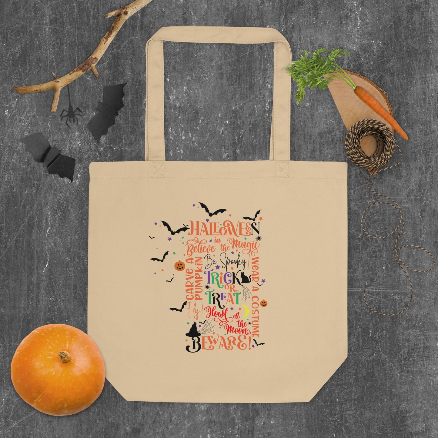 Halloween believe in magic Trick or Treat Eco Tote Bag