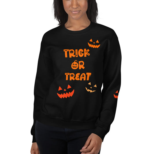 Trick or Treat Jack O Lantern Unisex Sweatshirt