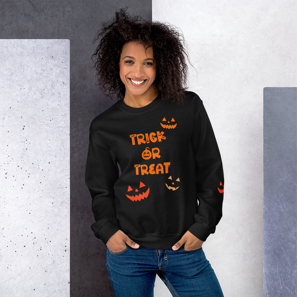 Trick or Treat Jack O Lantern Unisex Sweatshirt