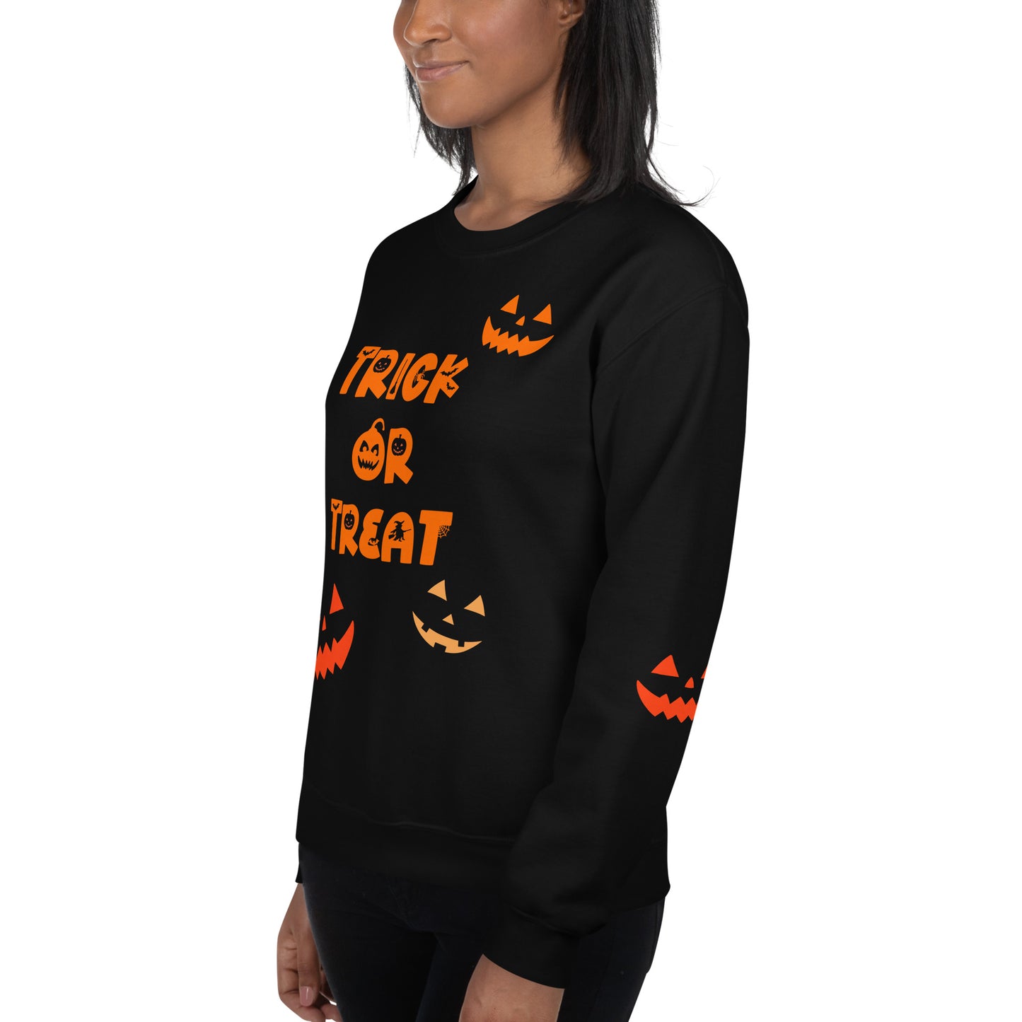 Trick or Treat Jack O Lantern Unisex Sweatshirt