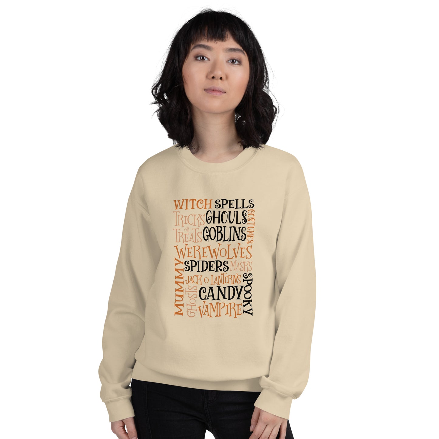 Halloween Witch Spells, Trick or Treats  Unisex Sweatshirt