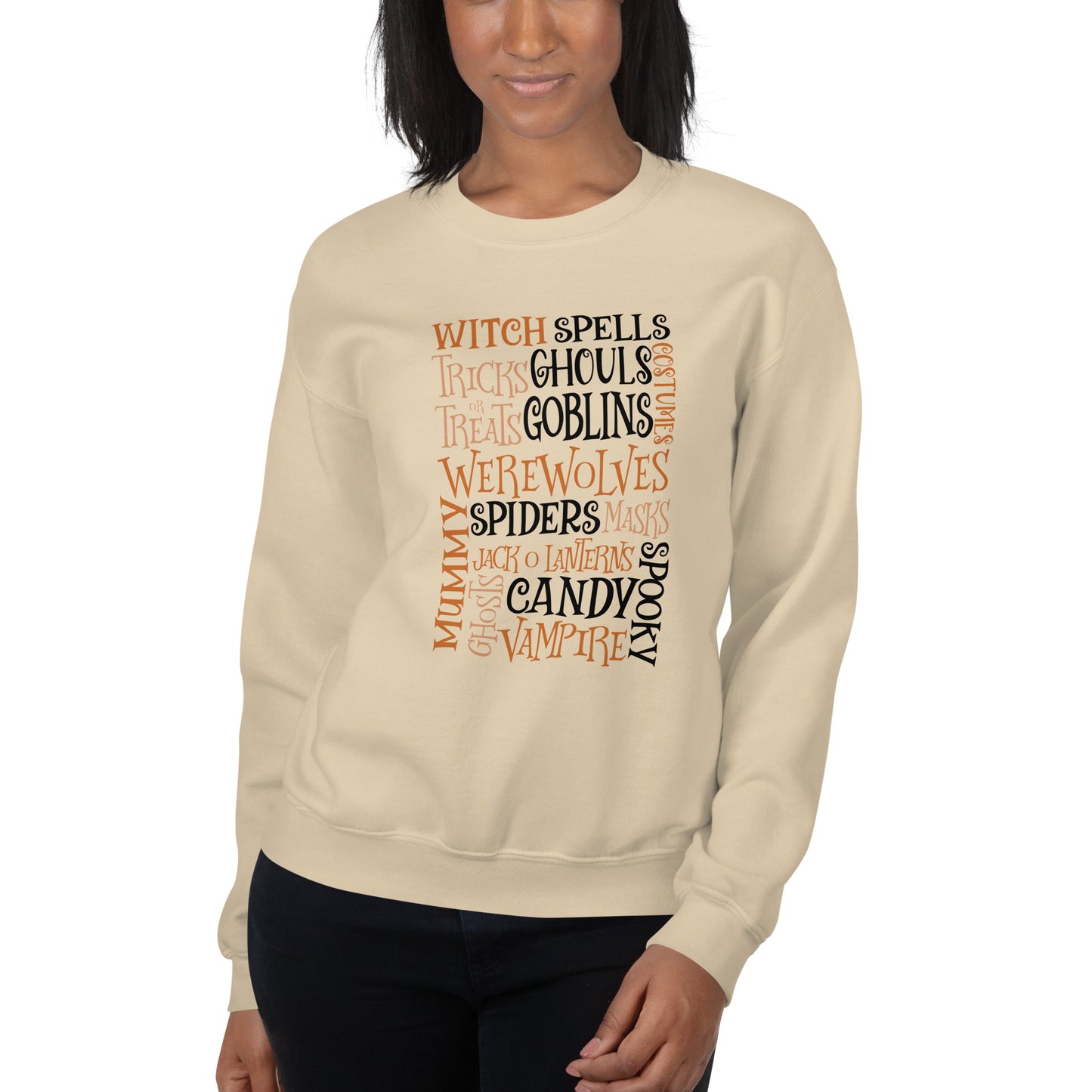 Halloween Witch Spells, Trick or Treats  Unisex Sweatshirt