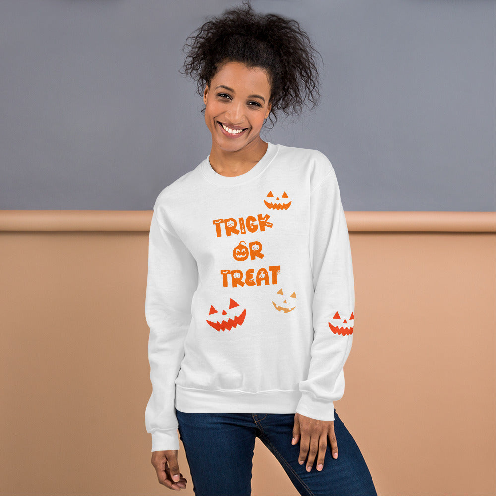 Trick or Treat Jack O Lantern Unisex Sweatshirt