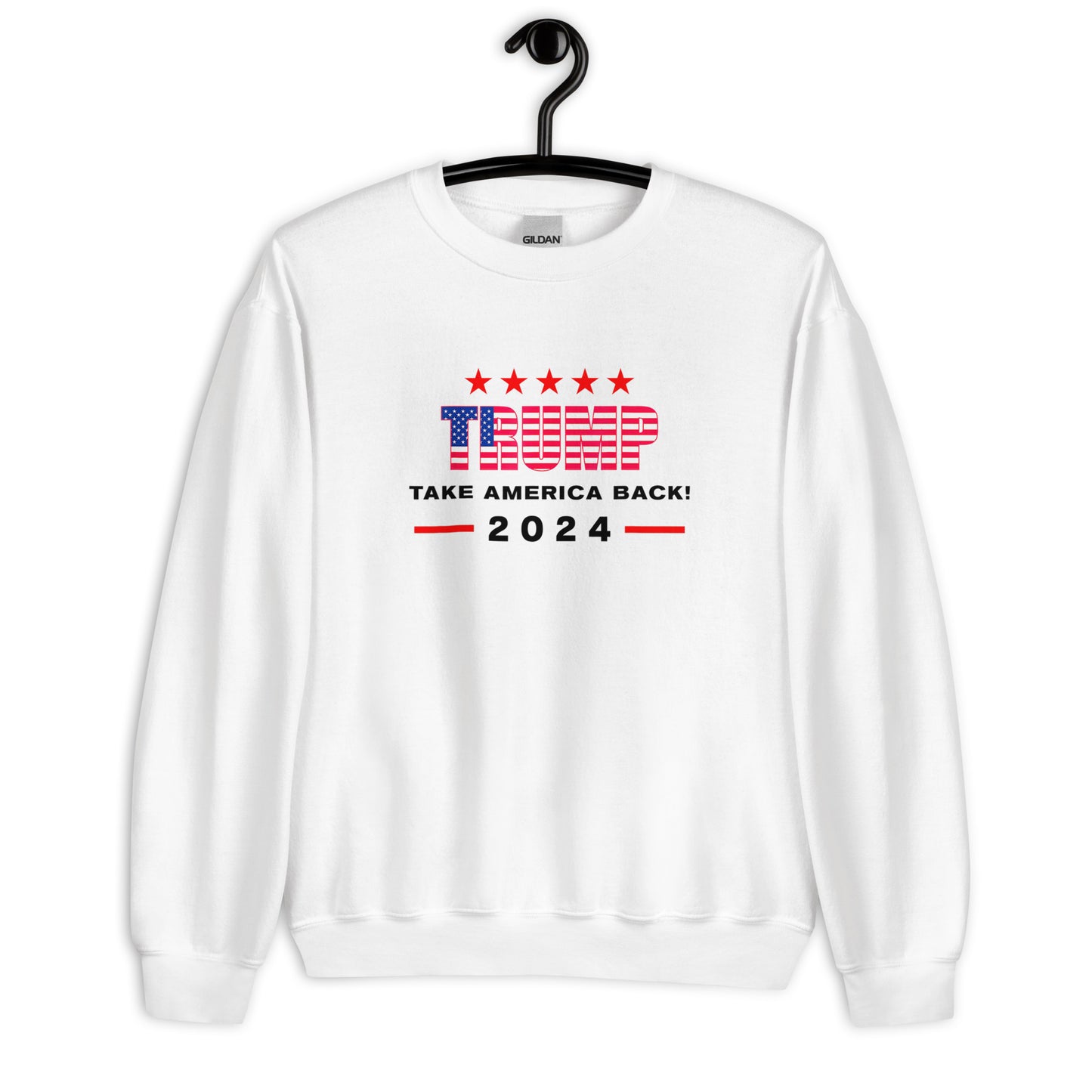 Trump Take America Back 2024 White Unisex Sweatshirt