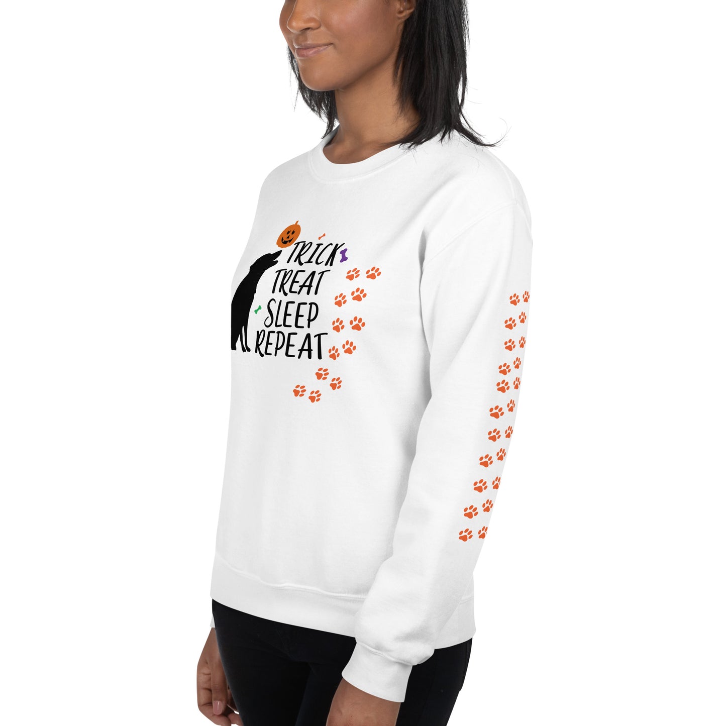 Trick Treat Sleep Repeat Dog Unisex Sweatshirt