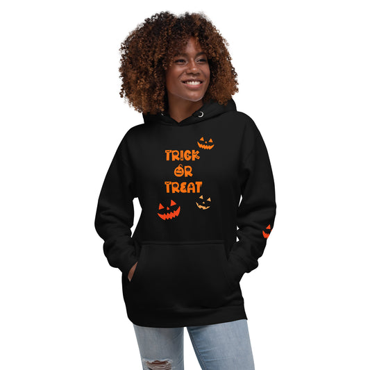 Trick or Treat Jack O Lantern Unisex Hoodie