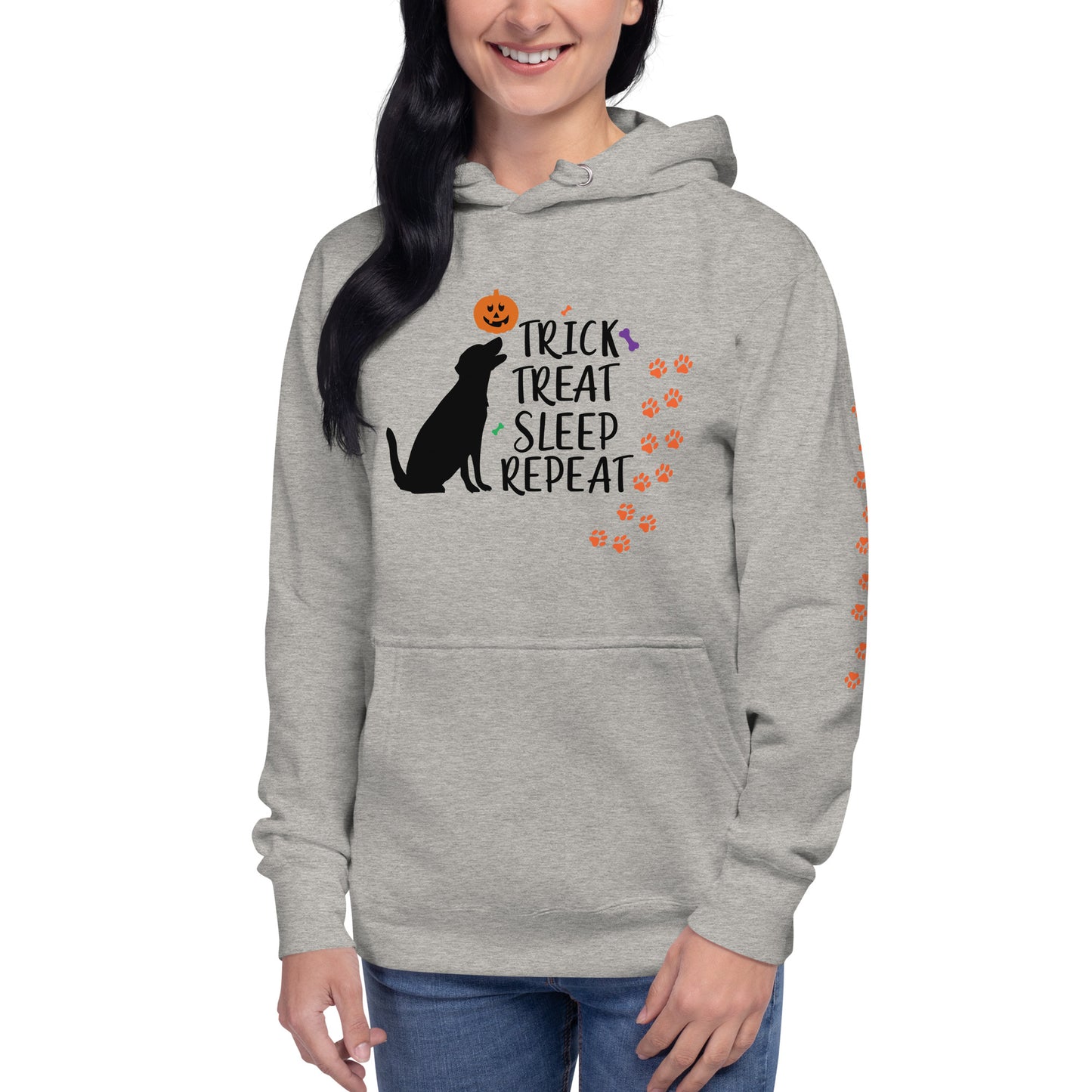 Trick Treat Sleep Repeat Dog Unisex Hoodie