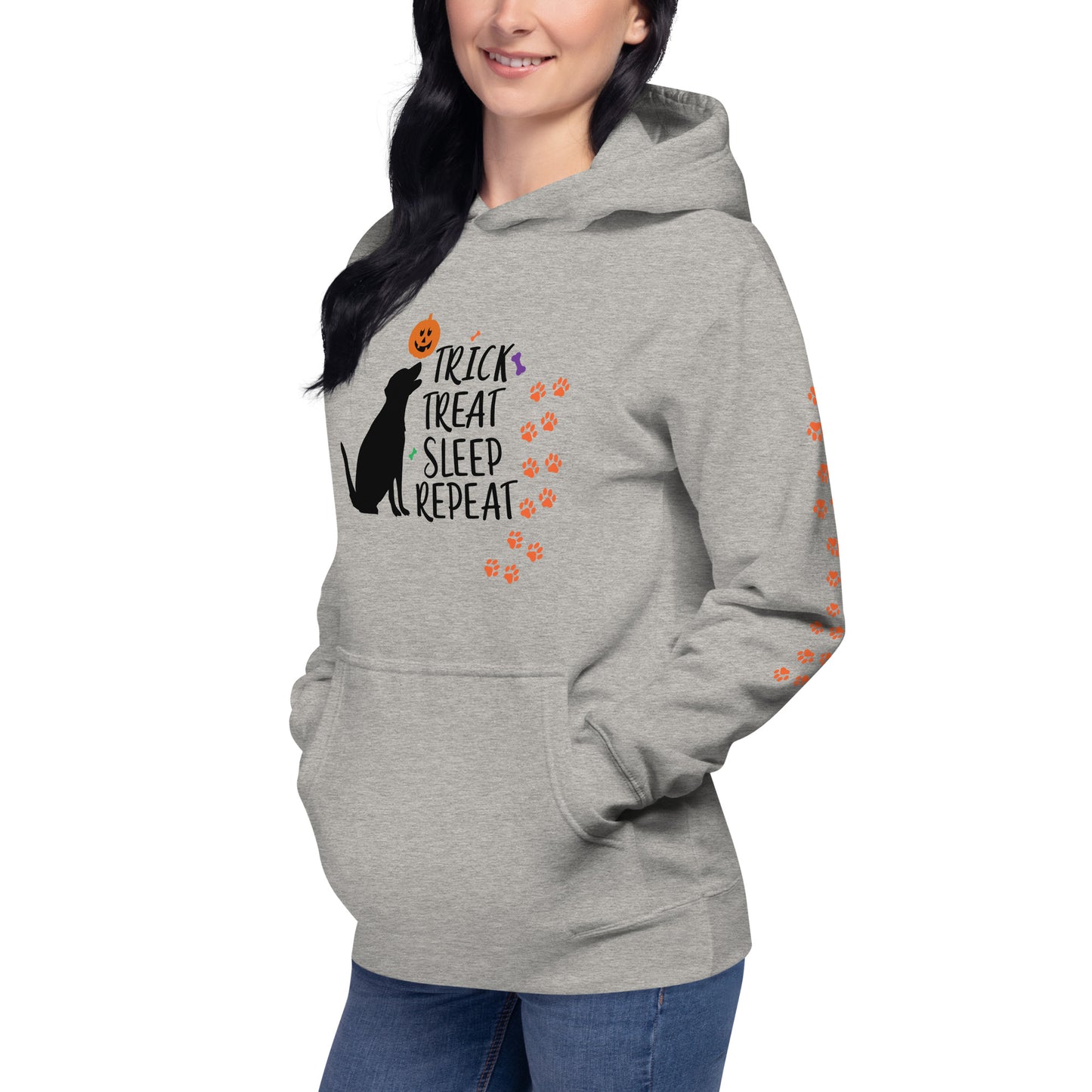 Trick Treat Sleep Repeat Dog Unisex Hoodie