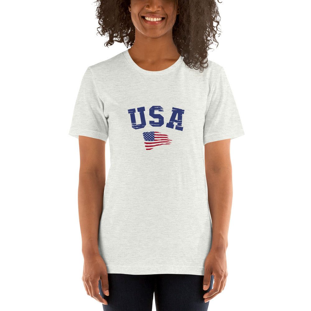 USA with Flag Unisex t-shirt