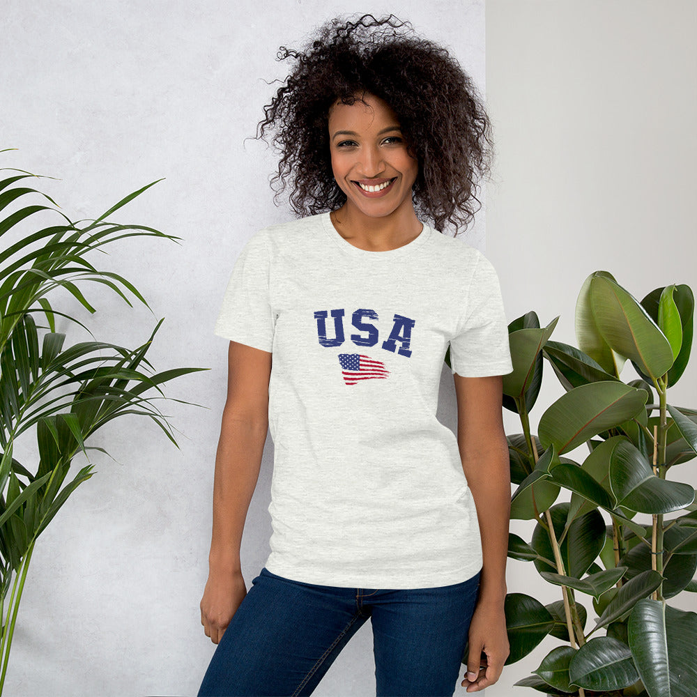 USA with Flag Unisex t-shirt