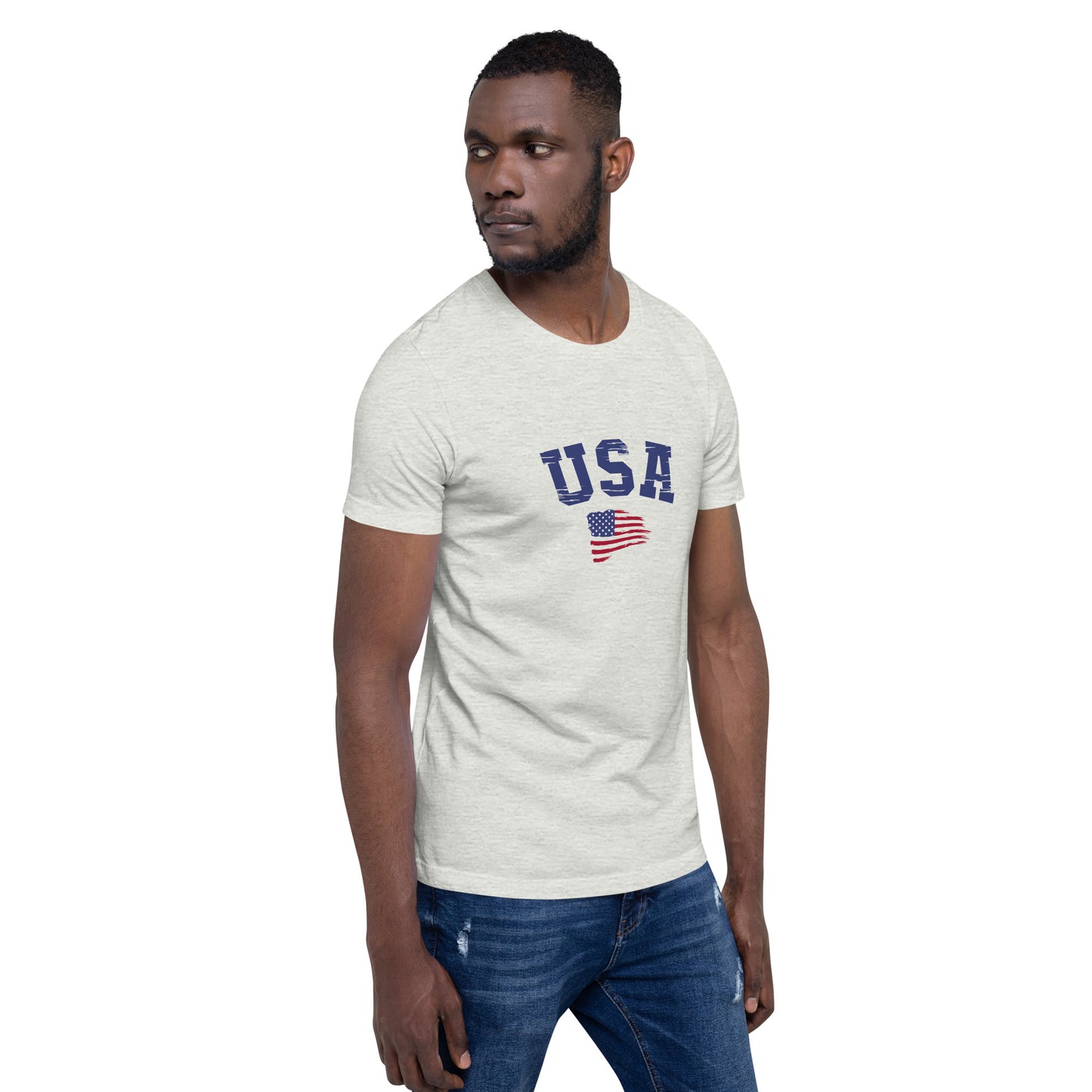 USA with Flag Unisex t-shirt