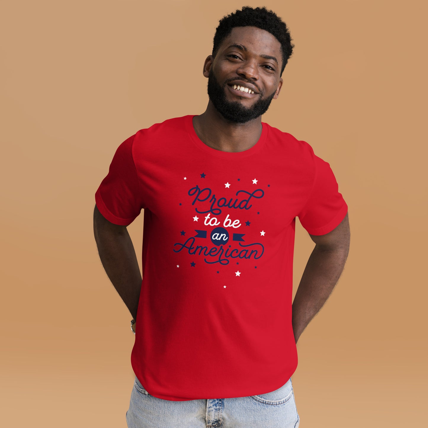 Red Proud to be an American Unisex t-shirt