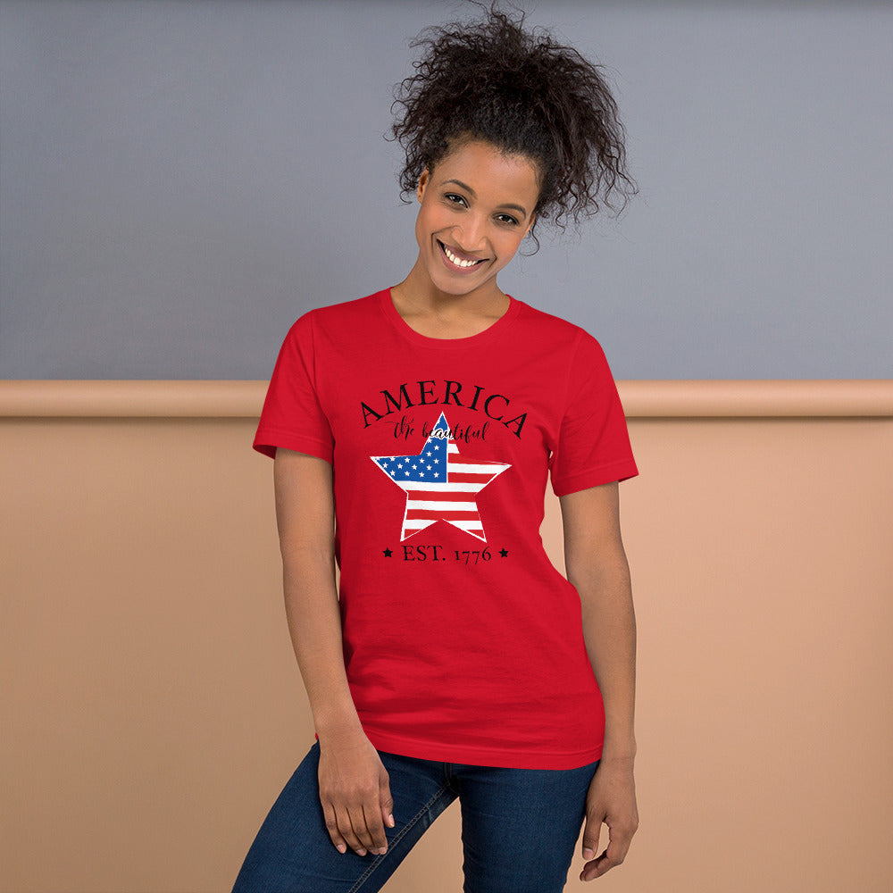 America The Beautiful Unisex t-shirt