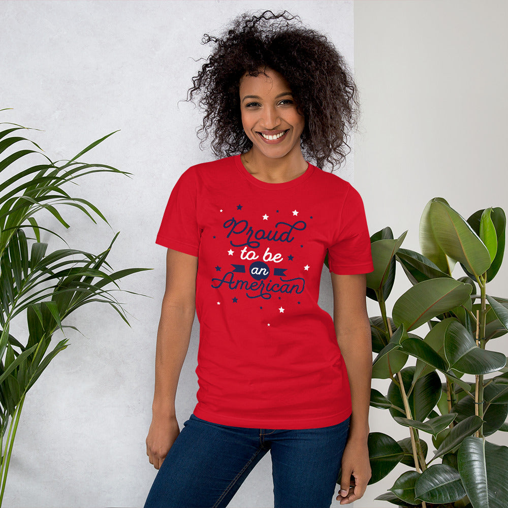 Red Proud to be an American Unisex t-shirt