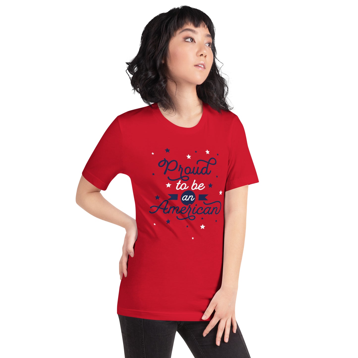 Red Proud to be an American Unisex t-shirt