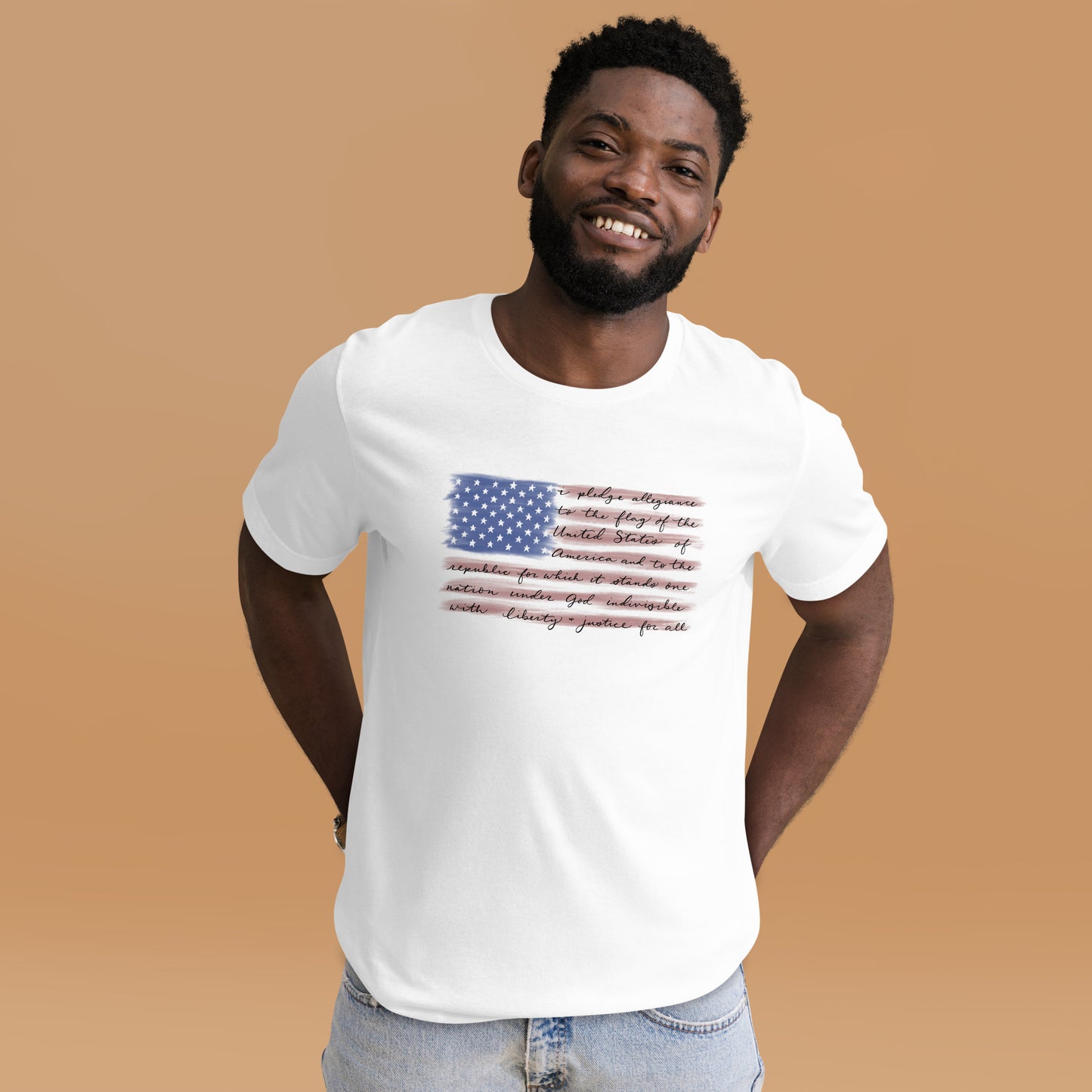 Pledge Of Allegiance USA American Flag Unisex t-shirt