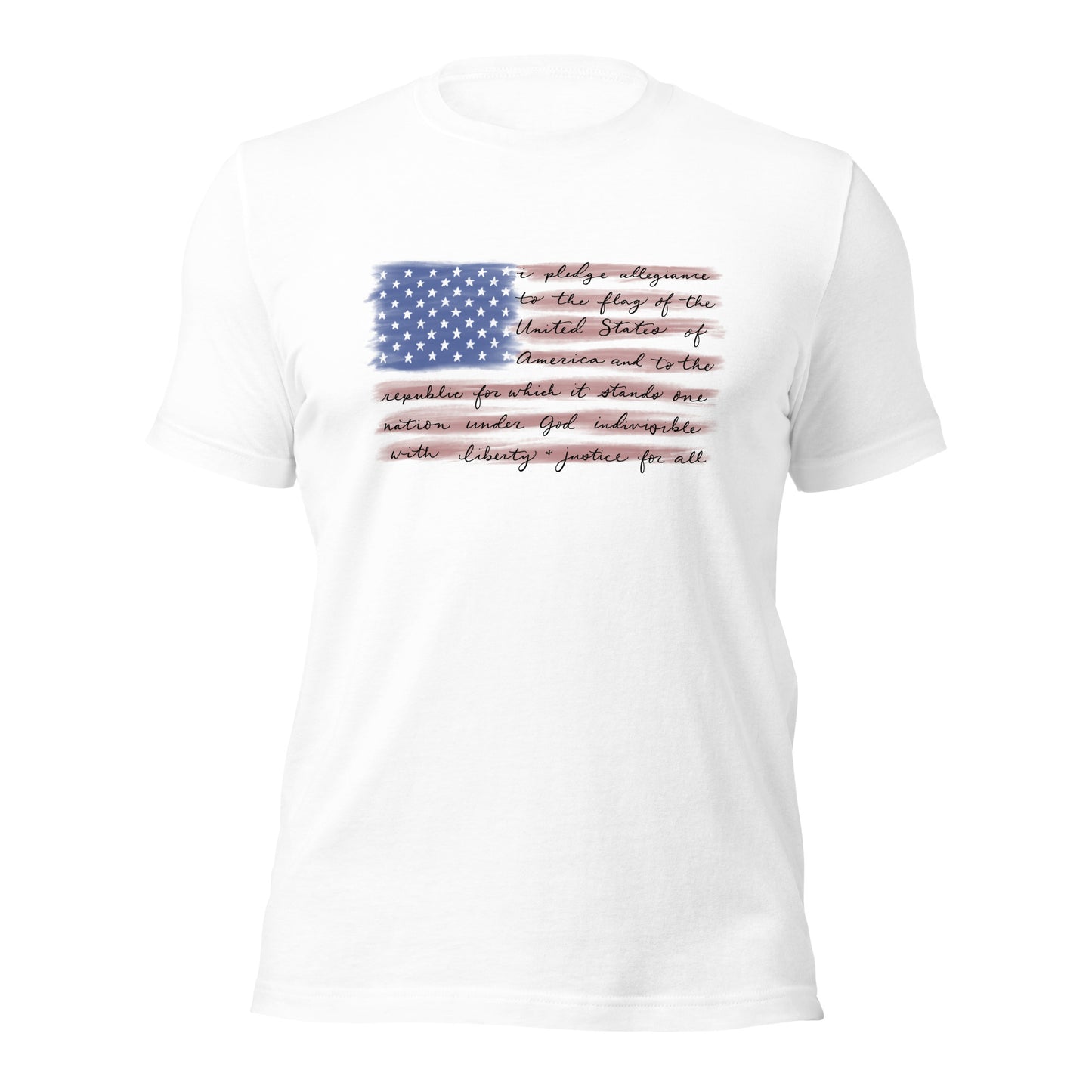 Pledge Of Allegiance USA American Flag Unisex t-shirt