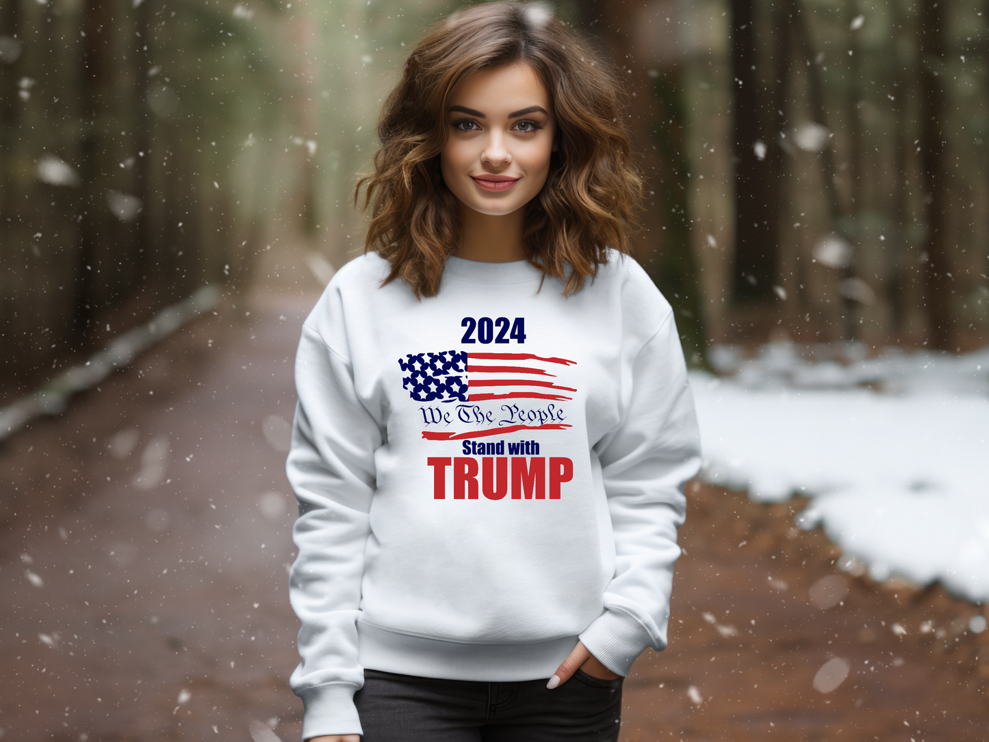 2024 We The People Stand with Trump Unisex Sweatshirt